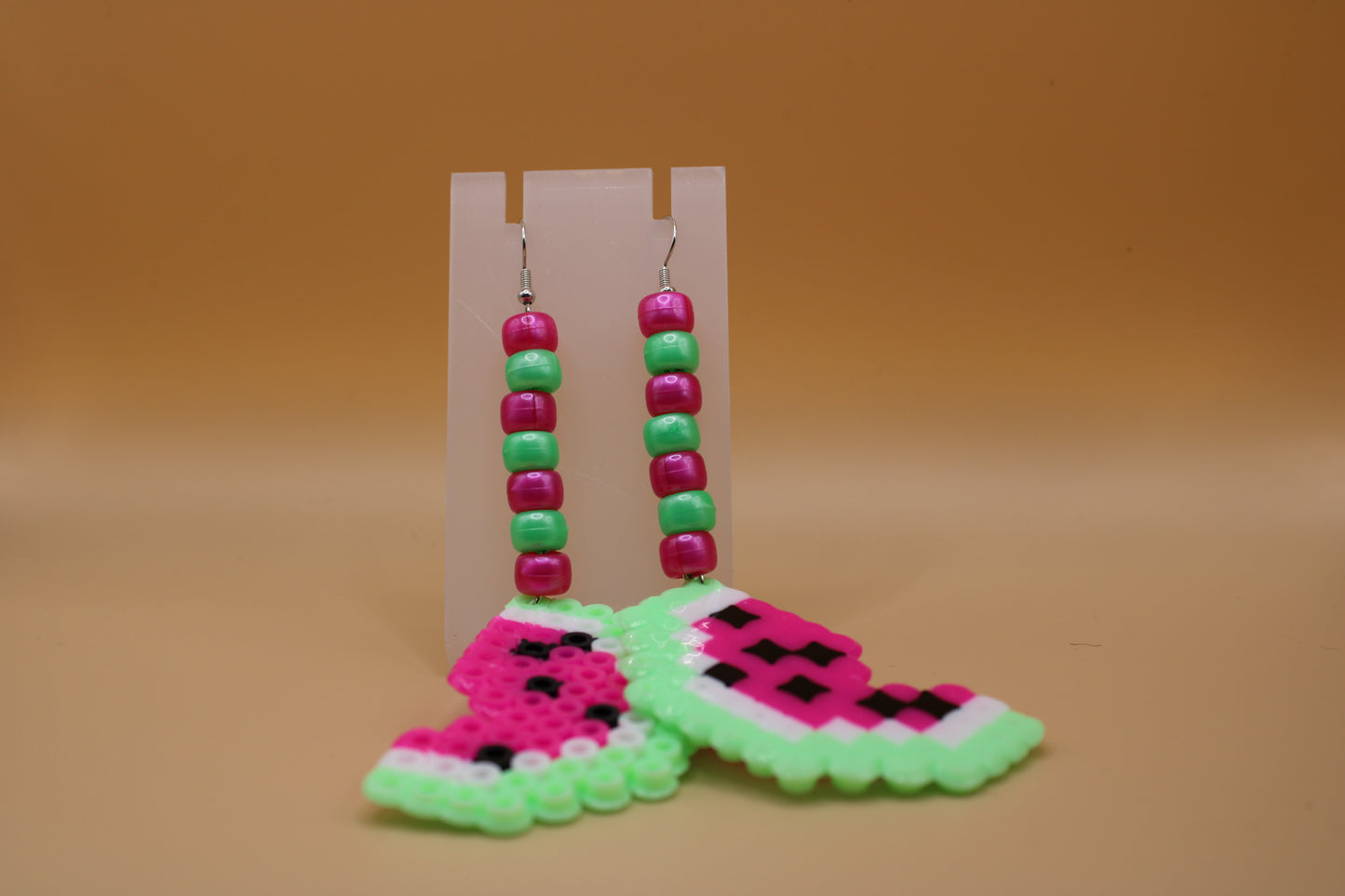 ✦ watermelon fuse bead earrings ✦