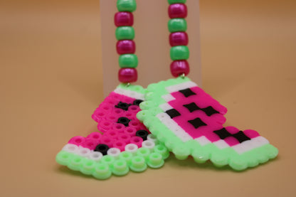 ✦ watermelon fuse bead earrings ✦