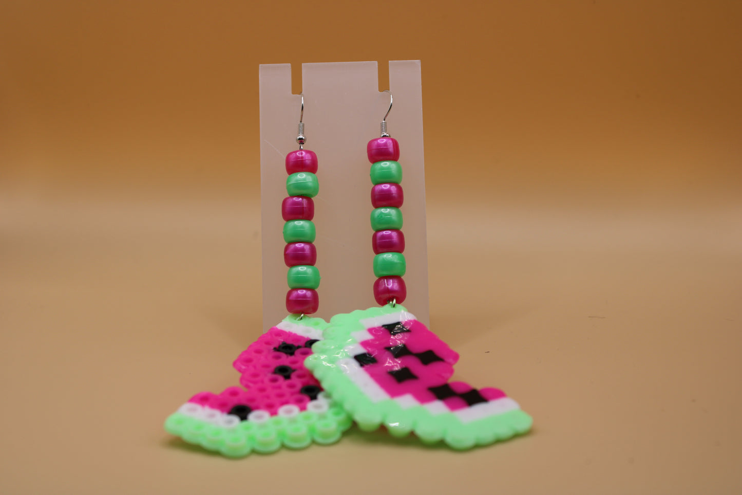 ✦ watermelon fuse bead earrings ✦